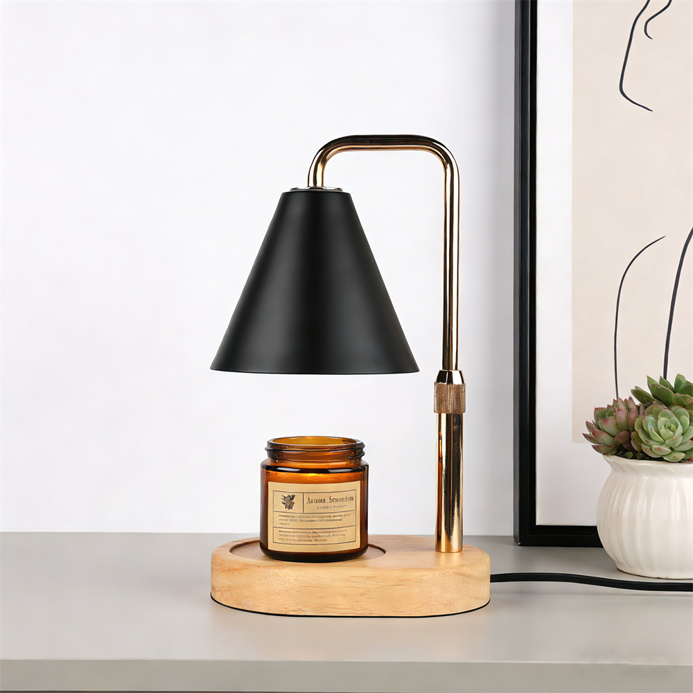 Candle Souvenir - Black Candle Warmer Lamp with Timer