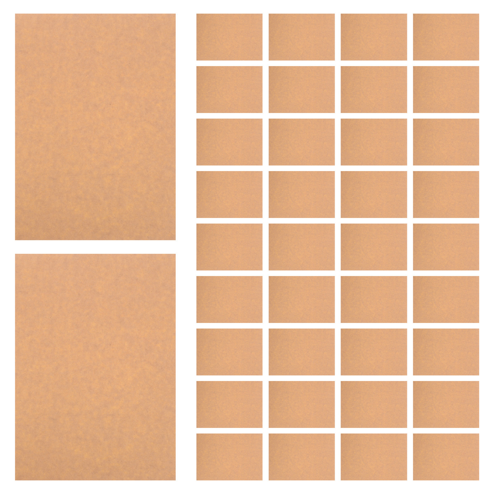 Kraft Paper Box - Writable Printable Adhesive Brown Kraft Paper