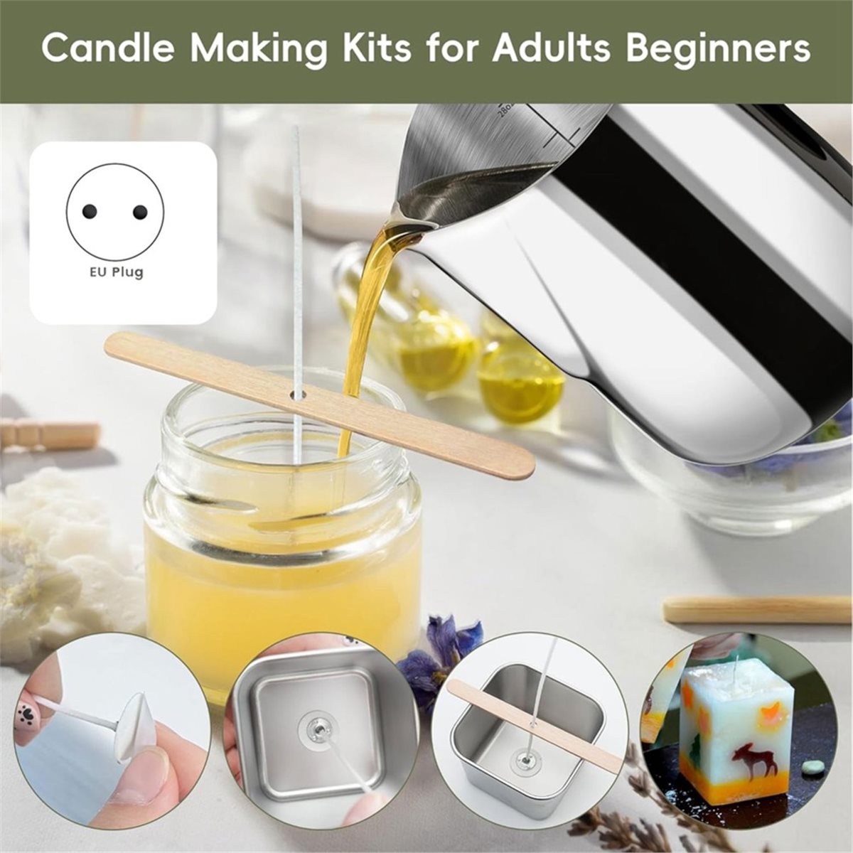 Candle Supplies Eu - Candle Making Kit with Hot Plate