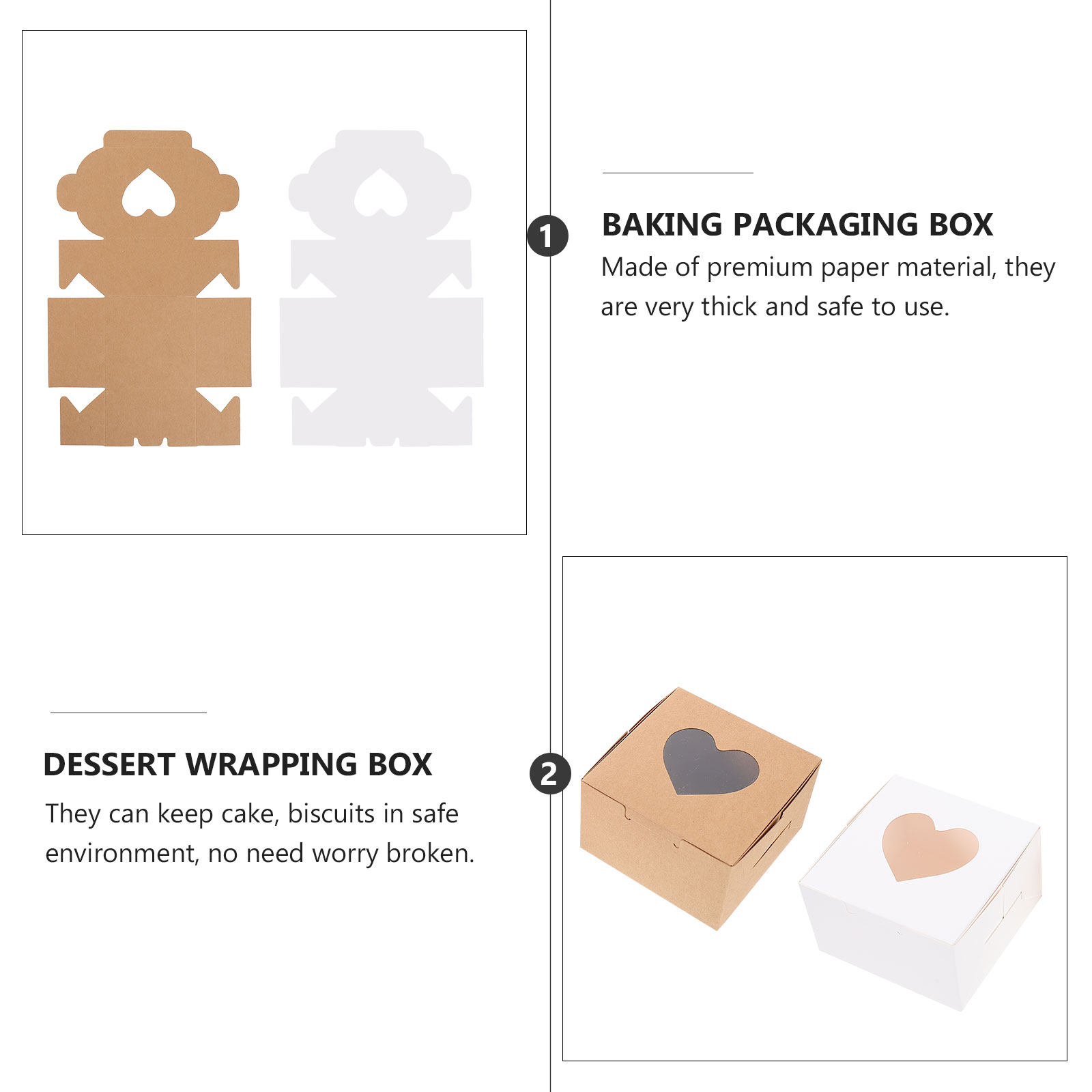 40Pcs Egg Yolk Pastry Cake Box - đánh giá và giá Kraft Paper Box