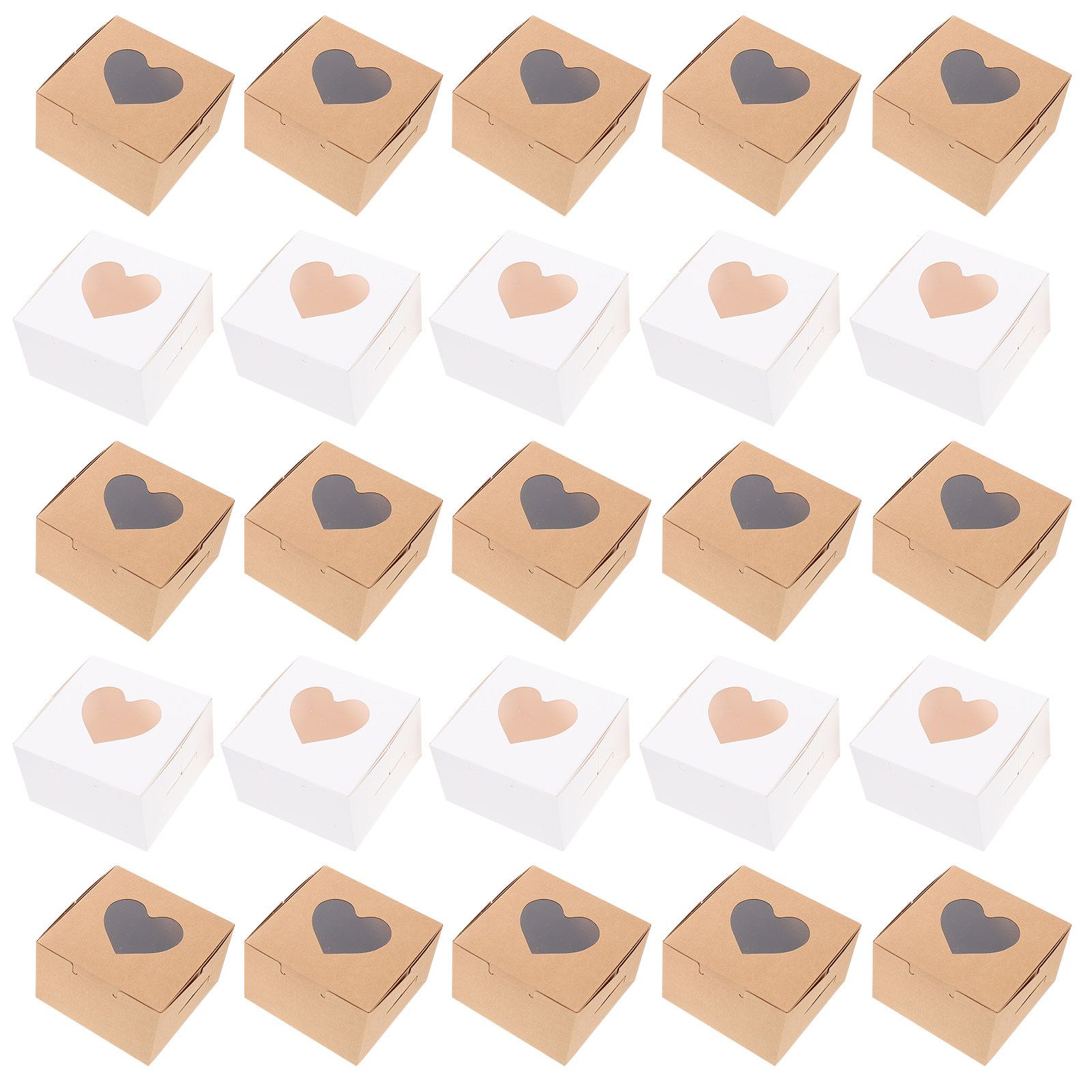 40Pcs Egg Yolk Pastry Cake Box - đánh giá và giá Kraft Paper Box