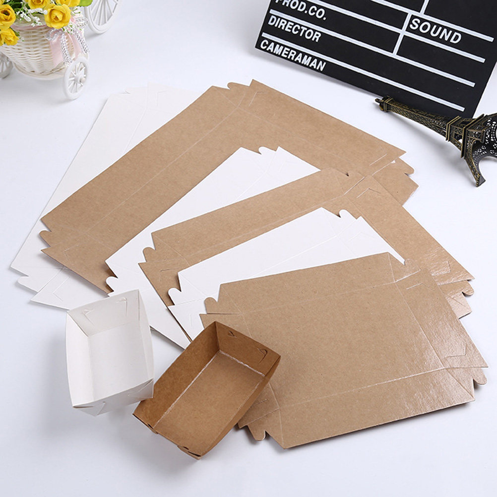 30Pcs Boat Shaped Disposable P - đánh giá và giá Kraft Paper Box