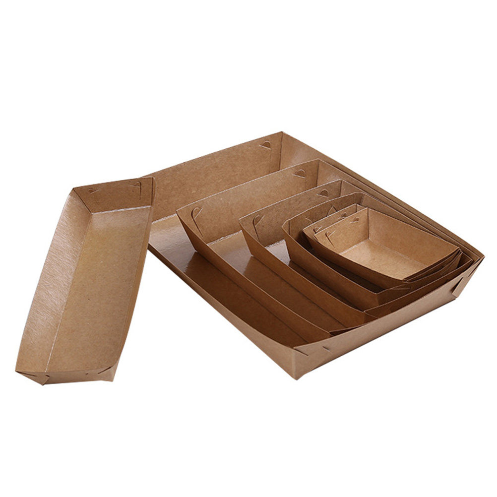 30Pcs Boat Shaped Disposable P - đánh giá và giá Kraft Paper Box