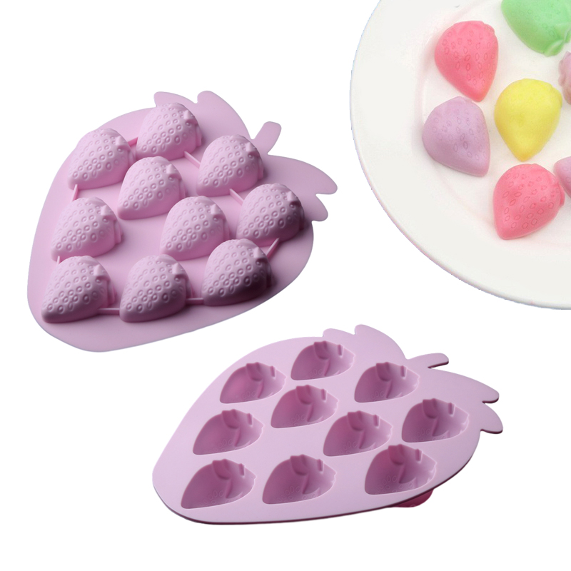 3D Strawberry Design Fruit Mou - đánh giá và giá Candle Supplies Eu
