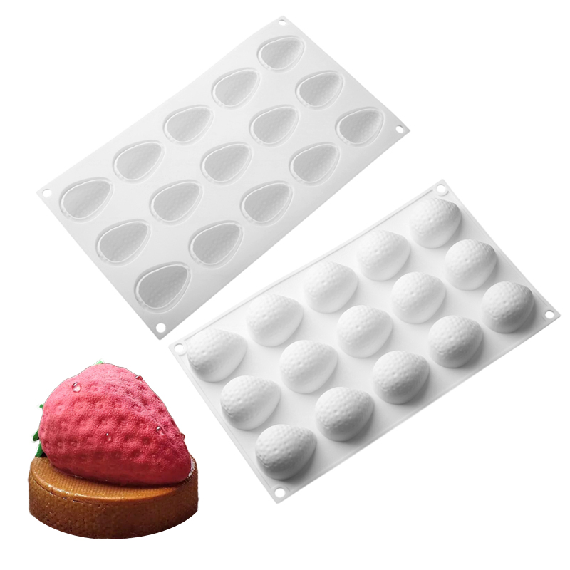 3D Strawberry Design Fruit Mou - đánh giá và giá Candle Supplies Eu
