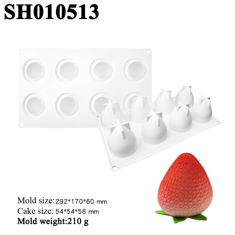 3D Strawberry Design Fruit Mou - đánh giá và giá Candle Supplies Eu
