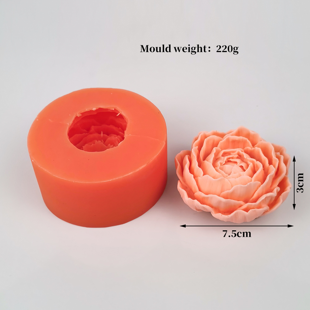 Peony Flower Candle Mold Manua - đánh giá và giá Candle Supplies Eu