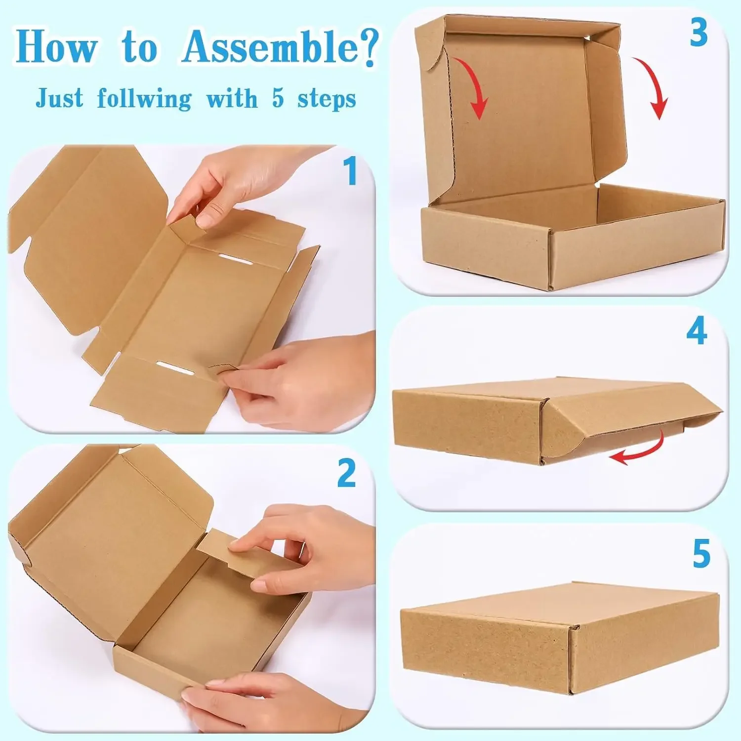 20/10PCS Corrugated Box Mailer - đánh giá và giá Kraft Paper Box