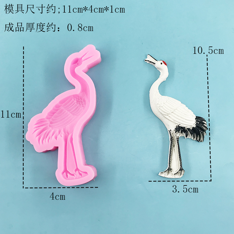 3D Crane shaped silicone mold  - đánh giá và giá Candle Supplies Eu