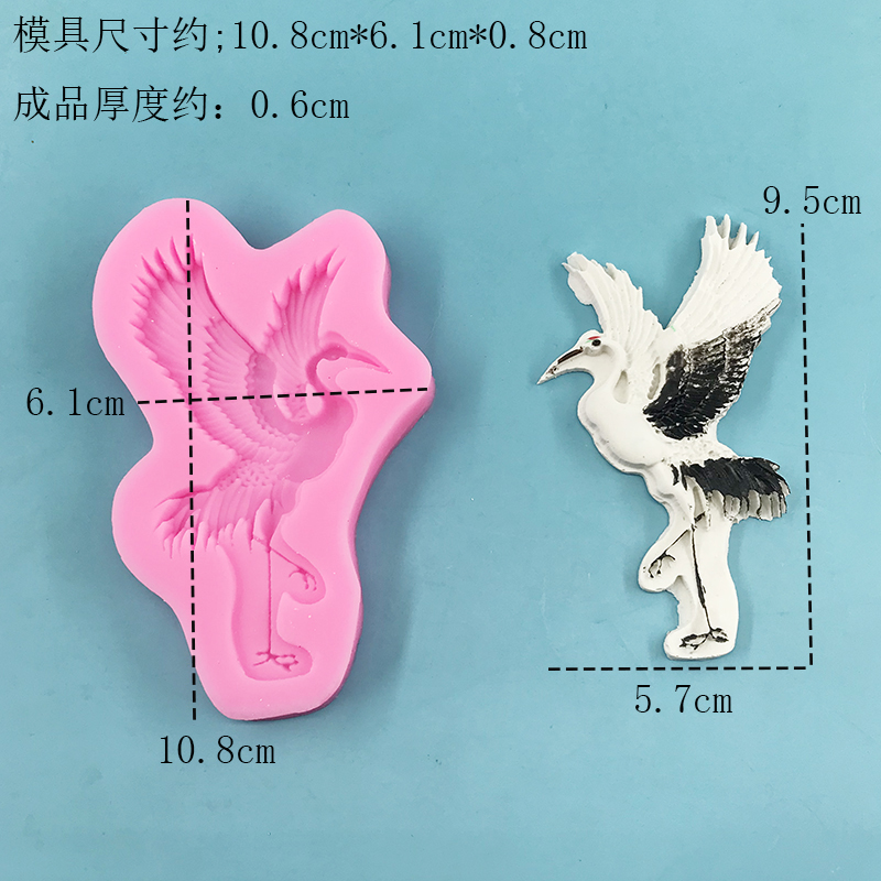 3D Crane shaped silicone mold  - đánh giá và giá Candle Supplies Eu