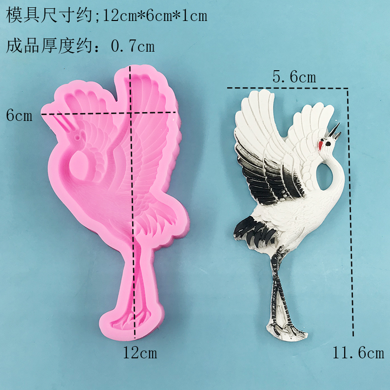 3D Crane shaped silicone mold  - đánh giá và giá Candle Supplies Eu