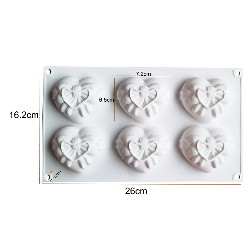 Heart Silicone Mold For Soap M - đánh giá và giá Candle Supplies Eu