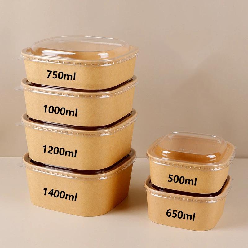 10Pcs Disposable Lunch Box Kra - đánh giá và giá Kraft Paper Box