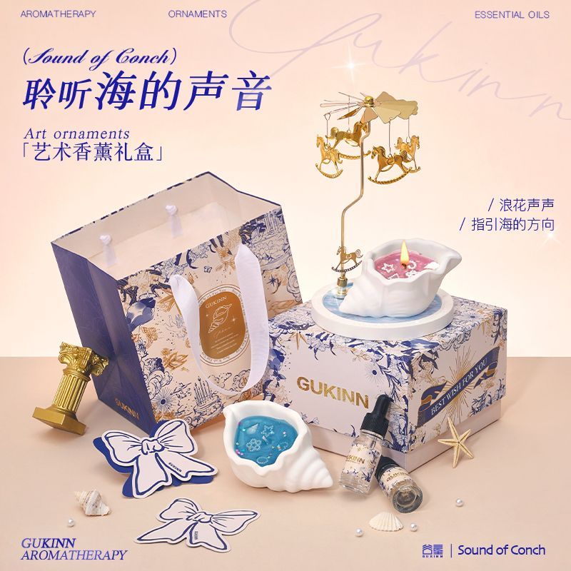 Conch aromatherapy gift box do - đánh giá và giá Candle Souvenir