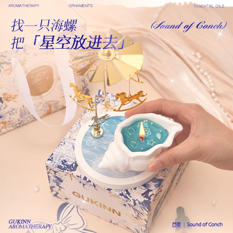 Conch aromatherapy gift box do - đánh giá và giá Candle Souvenir