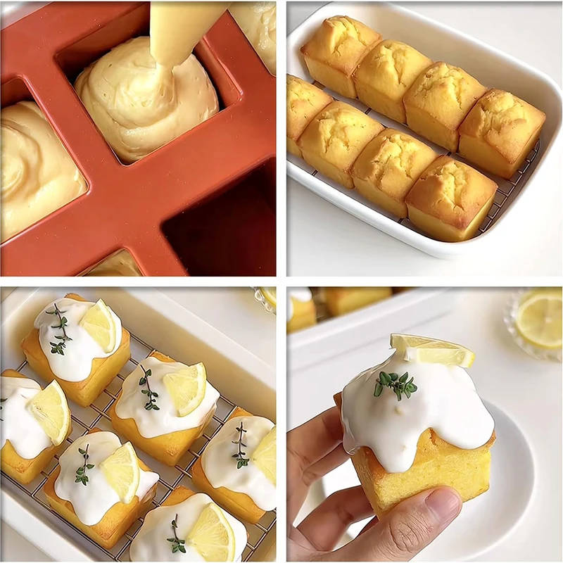 8 Cavity Square Mousse Cake Mo - đánh giá và giá Candle Supplies Eu