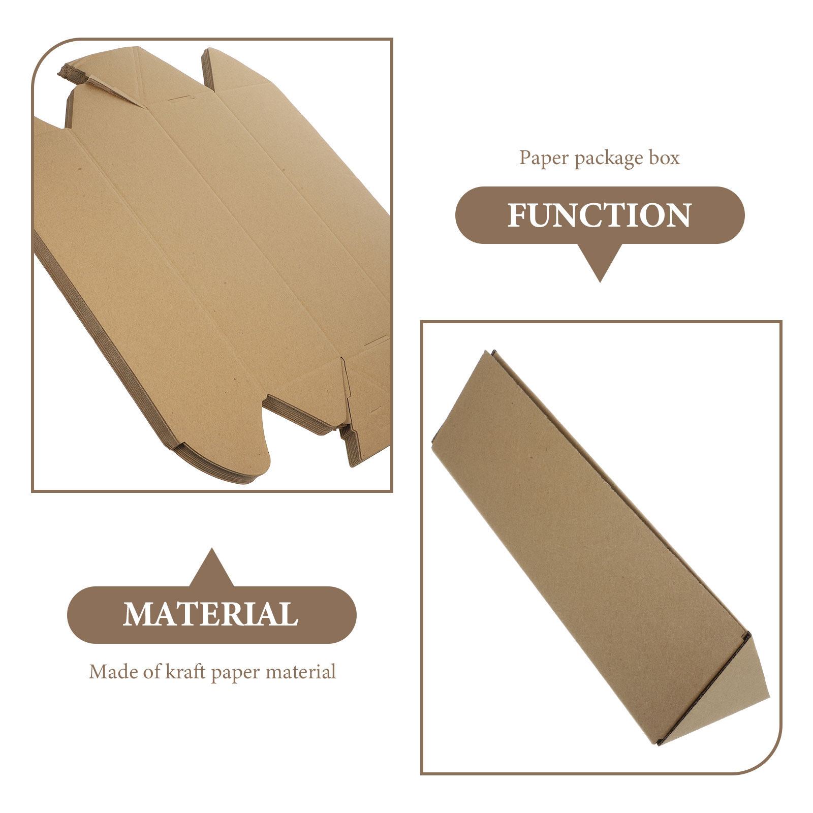 10Pcs Triangle Kraft Paper Mai - đánh giá và giá Kraft Paper Box