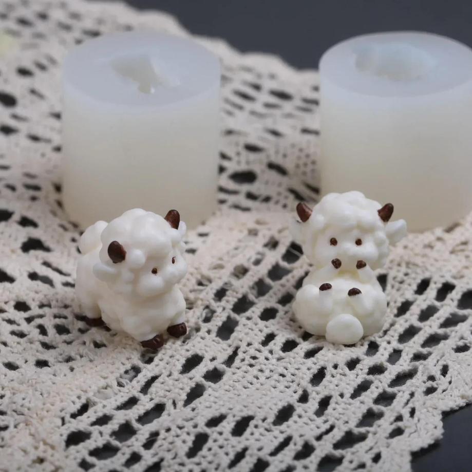 Creative Cartoon Sheep Silicon - đánh giá và giá Candle Supplies Eu
