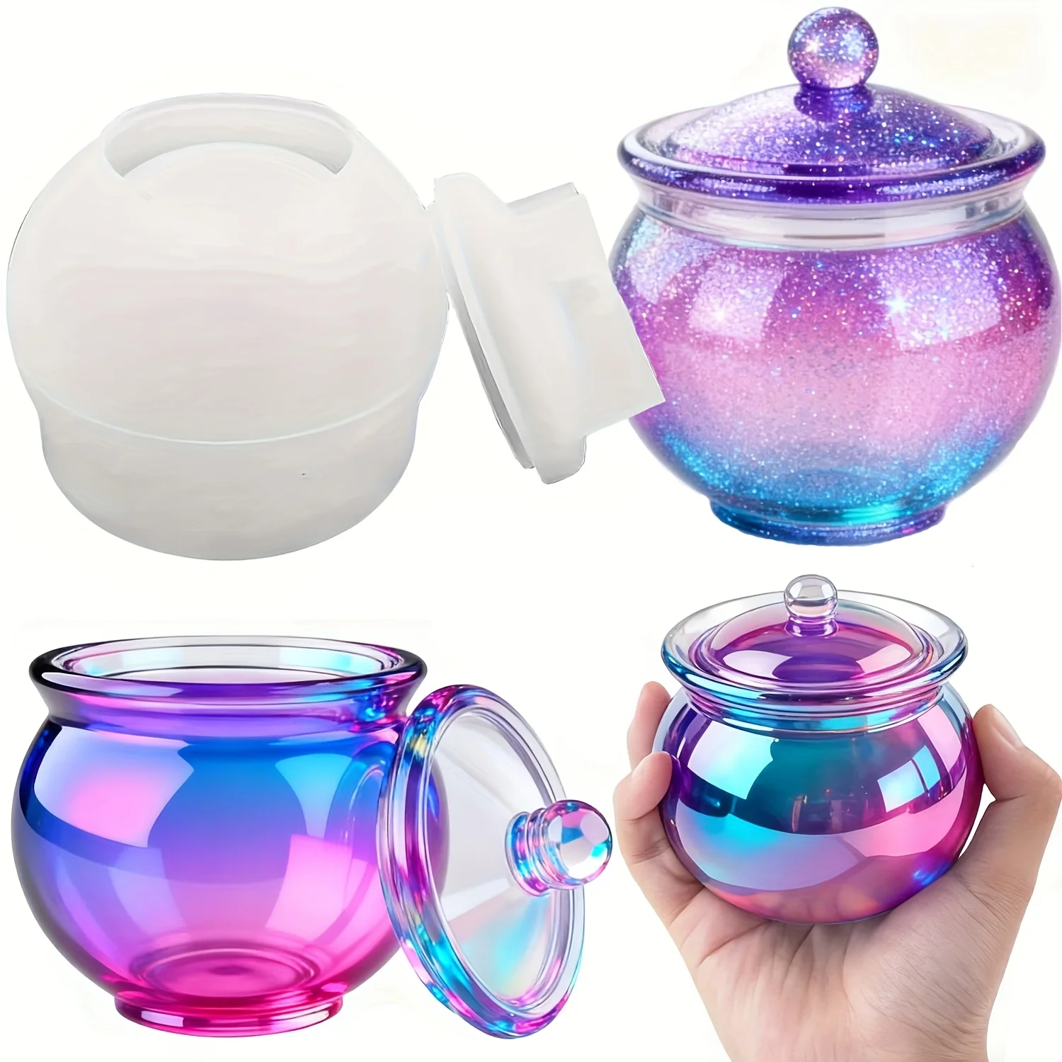 1 set of round resin can molds - đánh giá và giá Candle Souvenir